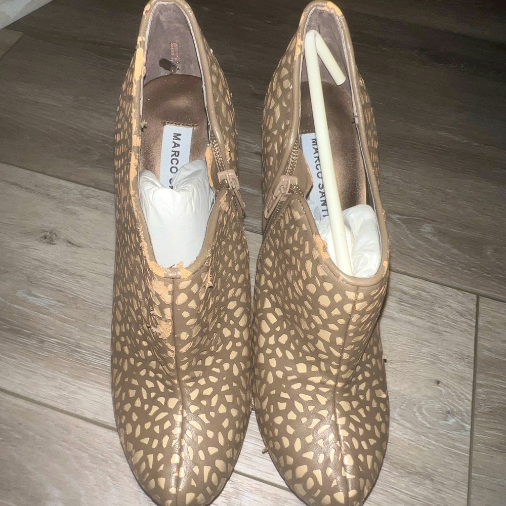 Nude/tan booties size 8.5